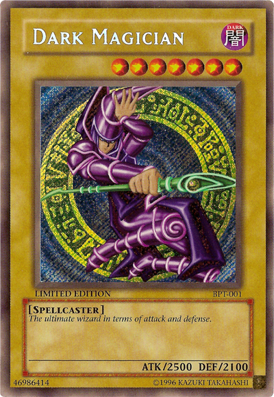rare dark magician card [BPT-001] Secret Dueling Heroes Directions Use Pack Art:Toxicroak Data to Look at Yugioh Deck