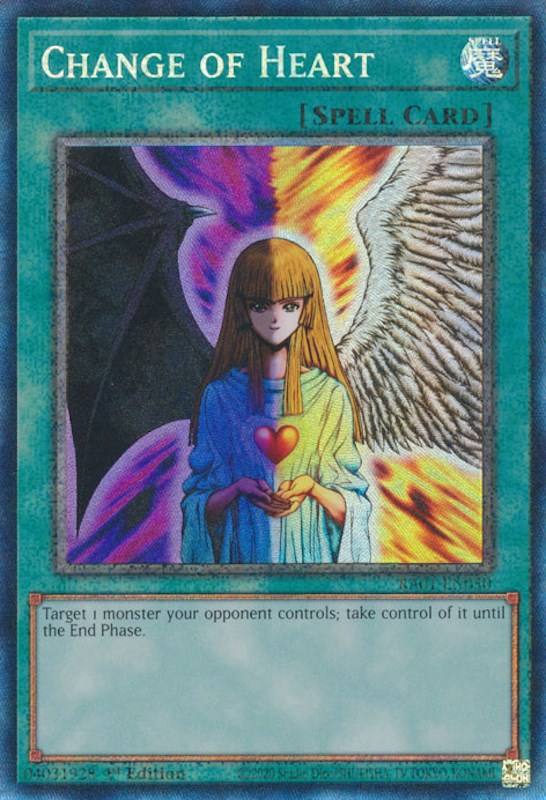 collector rare yugioh cards Change of Heart [RA01-EN050] Prismatic Collector's Color-:Jade Garden Pokémon historie 25th Anniversary Rarity Collection American runner flexes Yu-Gi-Oh