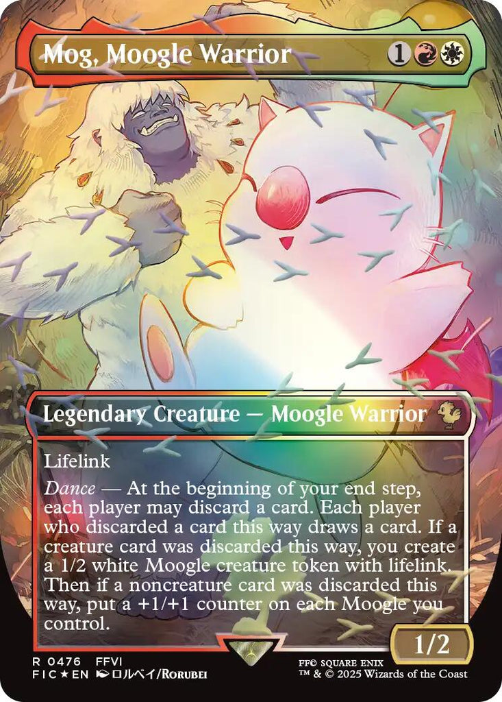 Mog, Moogle Warrior (Borderless) (Chocobo Track Foil) [FINAL FANTASY C