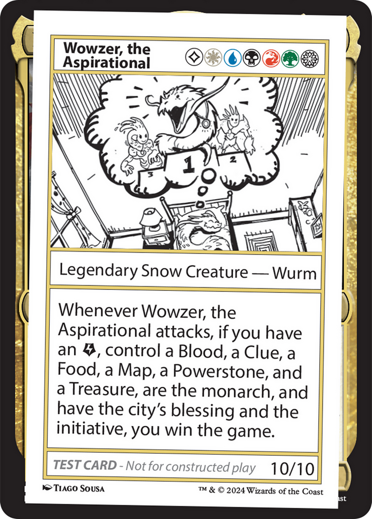 mystery booster cards mtg Wowzer, the Aspirational [Mystery Booster 2 Playtest Cards]