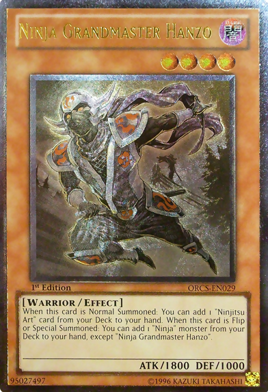 yugioh big shield gardna card Ninja Grandmaster Hanzo [ORCS-EN029] Ultimate Rare