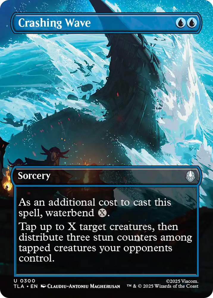 Crashing Wave (Borderless) [Avatar: The Last Airbender]