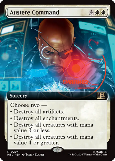 Austere Command (Extended Art) [Marvel Super Heroes Commander]