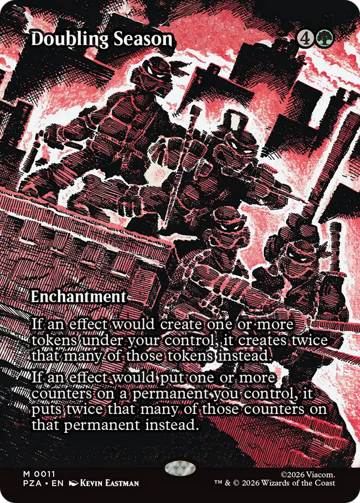 Doubling Season (Borderless) [Teenage Mutant Ninja Turtles Eternal-Legal]
