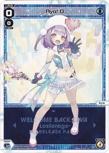 Aya! 0 (Prerelease Party) (WXDi-P07-019[EN]) [Promo Cards]