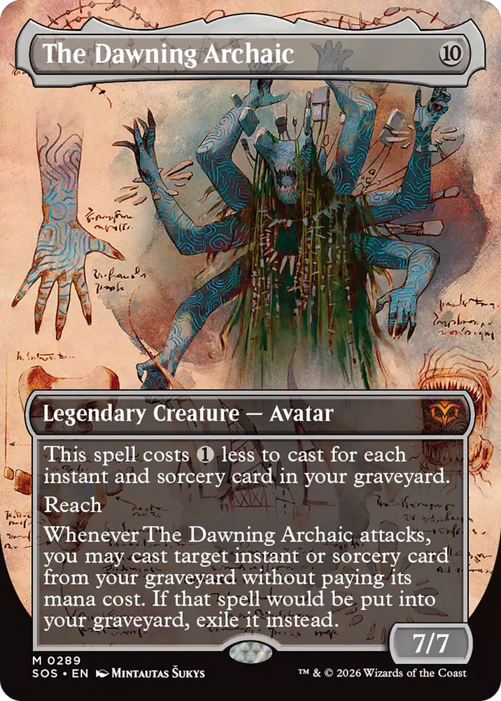 The Dawning Archaic (Borderless) [Secrets of Strixhaven]