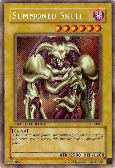 skull card yugioh SBC1-ENI01 Summoned Skull :: Common 1st Edition YuGiOh Card