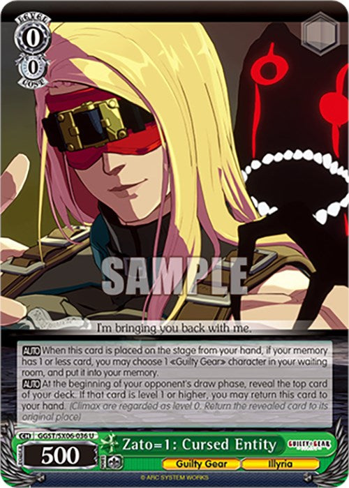 Zato=1: Cursed Entity (GGST/SX06-036 U) [Guilty Gear -Strive-]