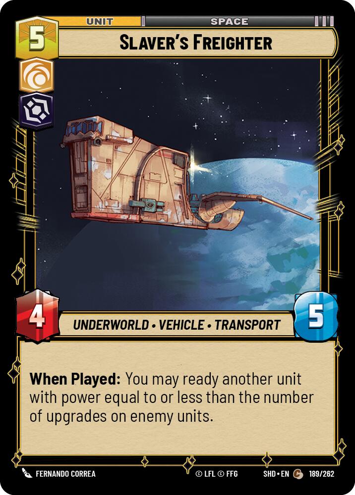 Slaver's Freighter (189/262) (189/262) [Shadows of the Galaxy]