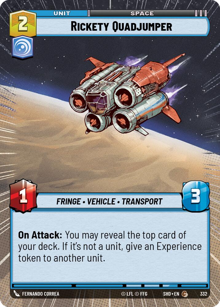 Rickety Quadjumper (332) (Hyperspace) (332) [Shadows of the Galaxy]