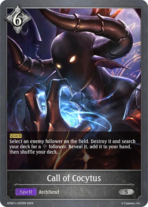 Call of Cocytus (GFB01c-053EN) [Gloryfinder Bundle 01: Guide to Glory]