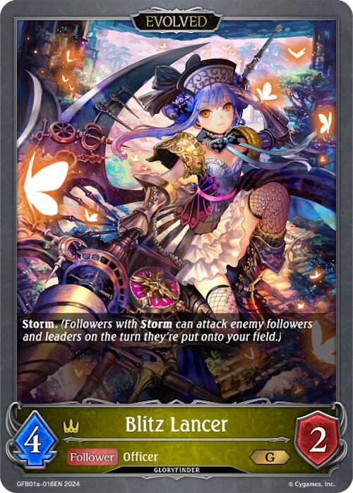 Blitz Lancer (Evolved) (GFB01a-018EN) [Gloryfinder Bundle 01: Guide to Glory]