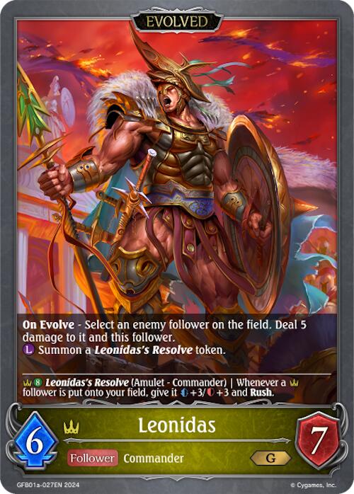 Leonidas (Evolved) (GFB01a-027EN) [Gloryfinder Bundle 01: Guide to Glory]