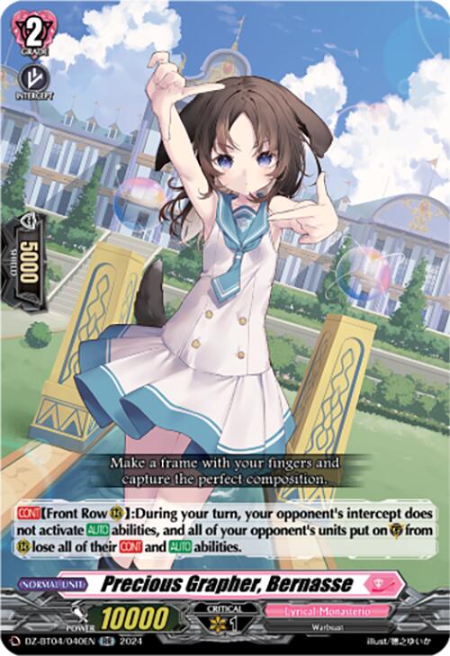 Precious Grapher, Bernasse (DZ-BT04/040EN) [Destined Showdown]