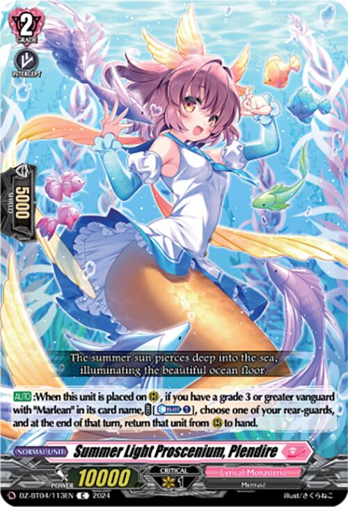 Summer Light Proscenium, Plendire (DZ-BT04/113EN) [Destined Showdown]