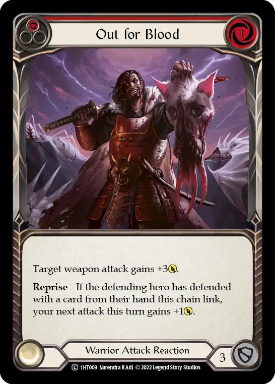 Out for Blood (Red) [1HT009] (History Pack 1 Dorinthea Blitz Deck)