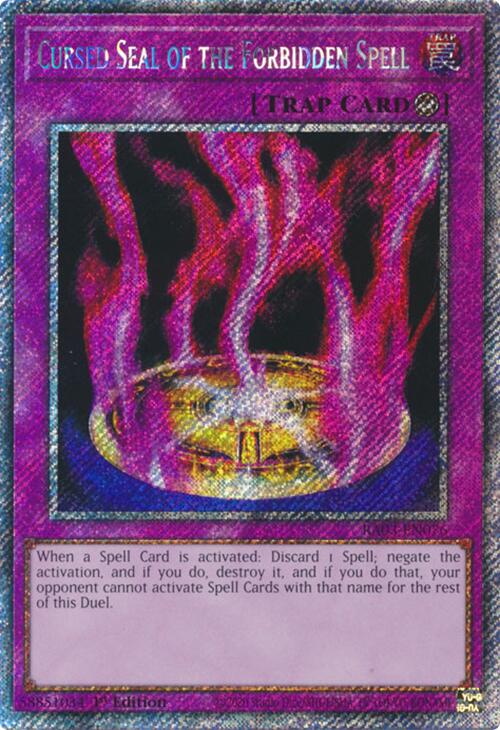 Cursed Seal of the Forbidden Spell (Platinum Secret Rare) [RA03-EN076]