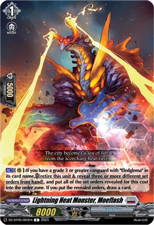 Lightning Heat Monster, Moeflash (DZ-BT05/093EN) [Omniscient Awakening]