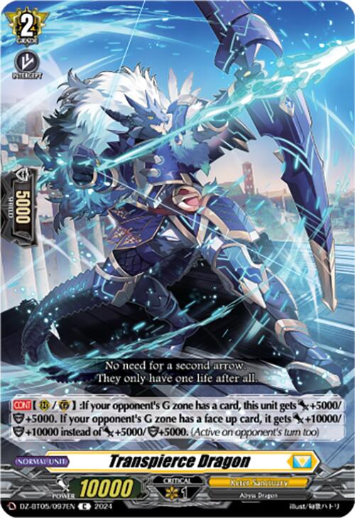 Transpierce Dragon (DZ-BT05/097EN) [Omniscient Awakening]