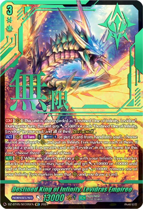 Destined King of Infinity, Levidras Empireo (DZ-BT05/SEC05EN) [Omniscient Awakening]