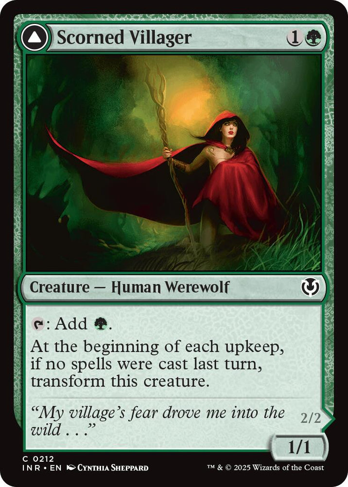 Scorned Villager // Moonscarred Werewolf [Innistrad Remastered]