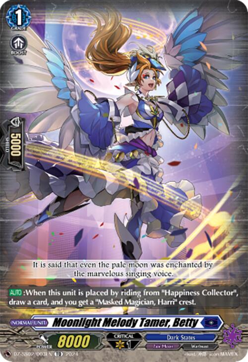 Moonlight Melody Tamer, Betty (DZ-SS02/003EN) [Stride Deckset -Harri-]