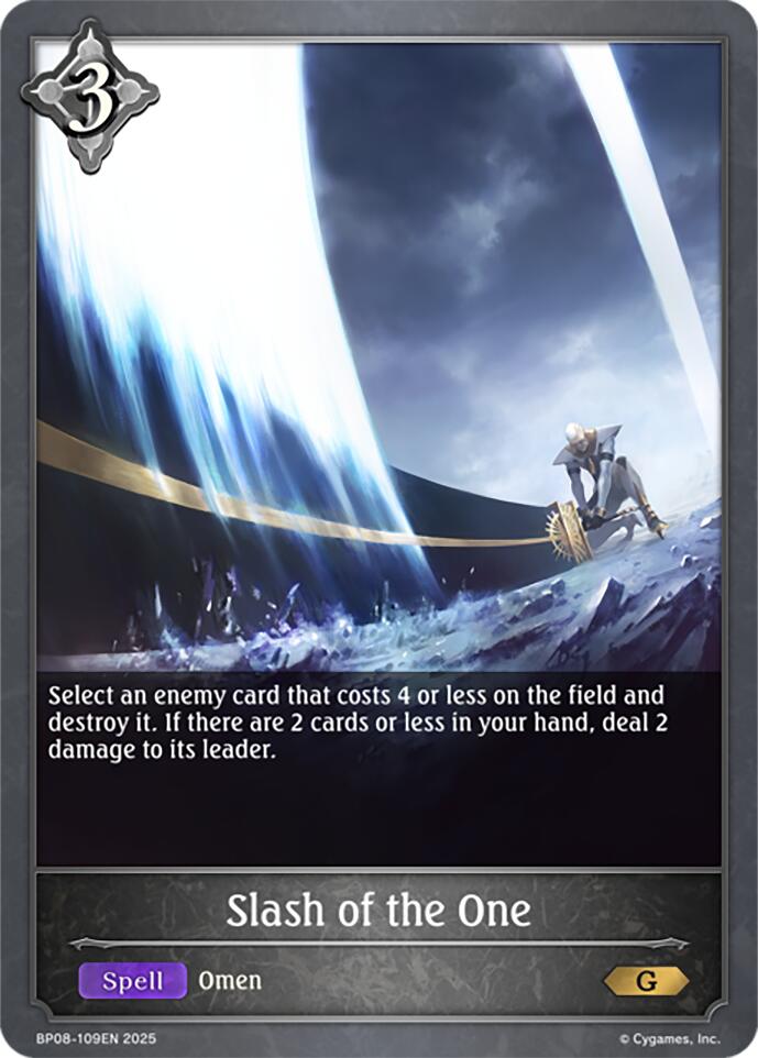 Slash of the One (BP08-109EN) [Alterchaotica]