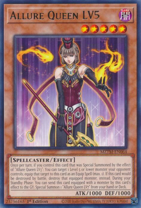 Allure Queen LV5 [MZTM-EN064] Rare