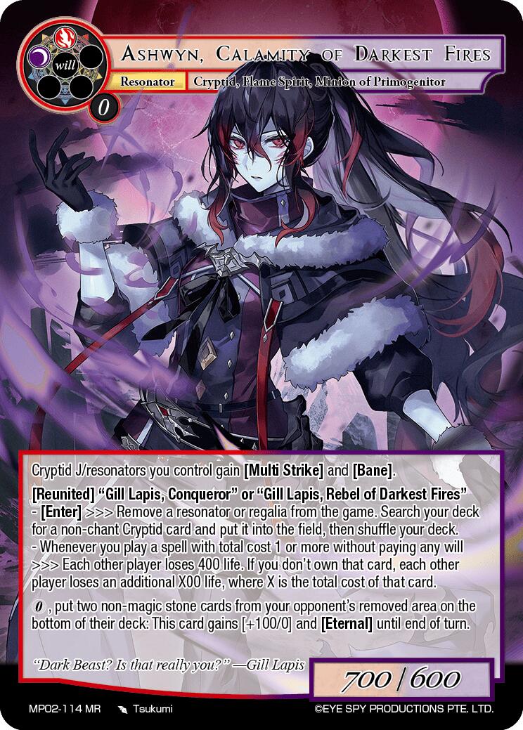 Ashwyn, Calamity of Darkest Fires (MP02-114 MR) [Masterpiece Collection 02 