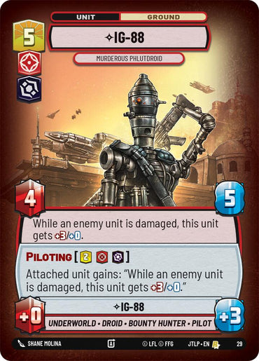 IG-88 - Murderous Phlutdroid (29) (29) [Jump to Lightspeed: Weekly Play]