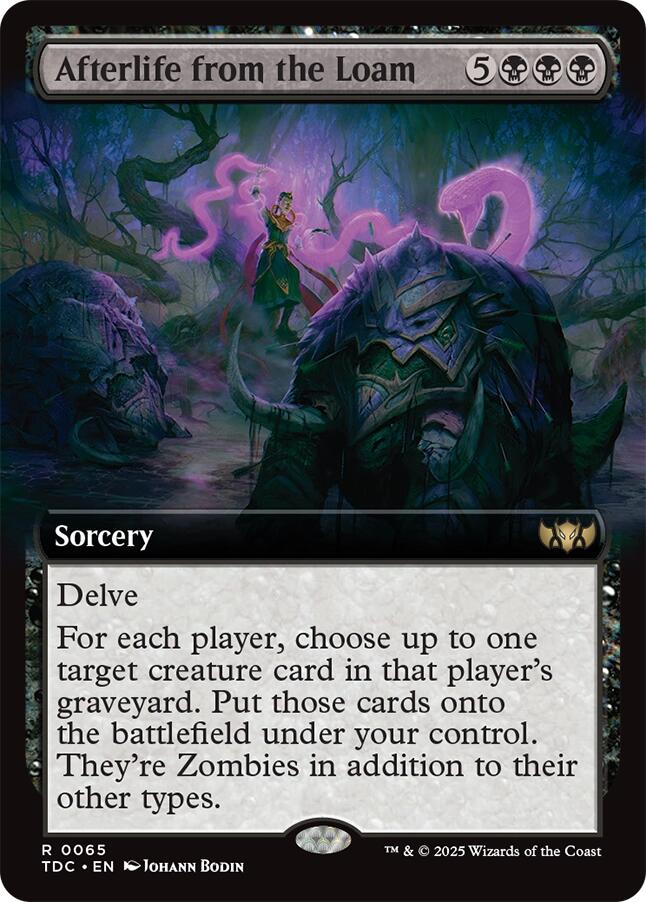 Afterlife from the Loam (Extended Art) [Tarkir: Dragonstorm Commander]