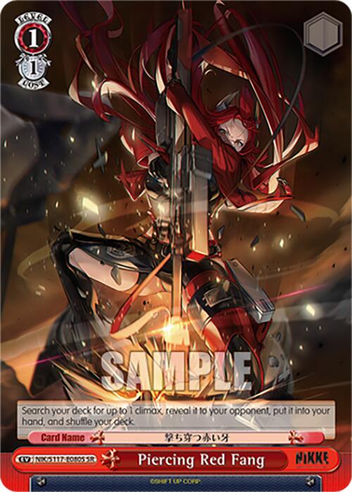 Piercing Red Fang (NIK/S117-E080S SR) [GODDESS OF VICTORY: NIKKE]