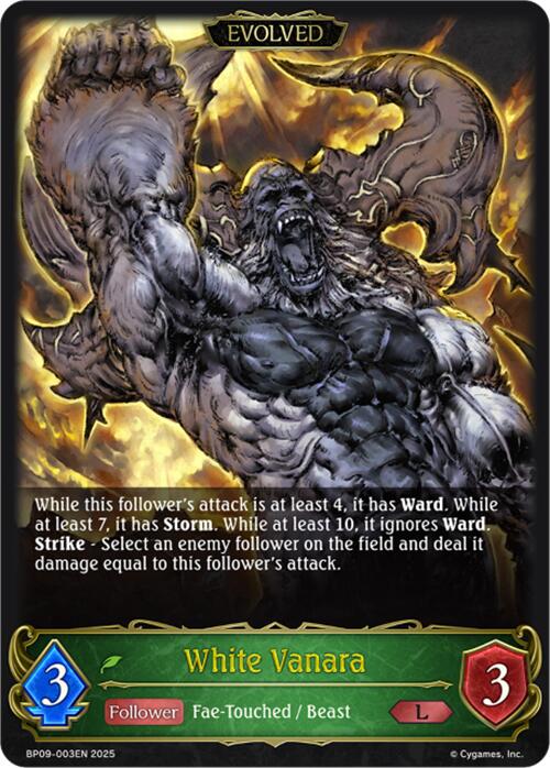 White Vanara (Evolved) (BP09-003EN) [Duet of Dawn and Dusk]