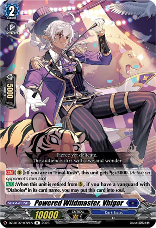 Powered Wildmaster, Vhigor (DZ-BT07/072EN) [Moon Fangs & Cerulean Blaze]