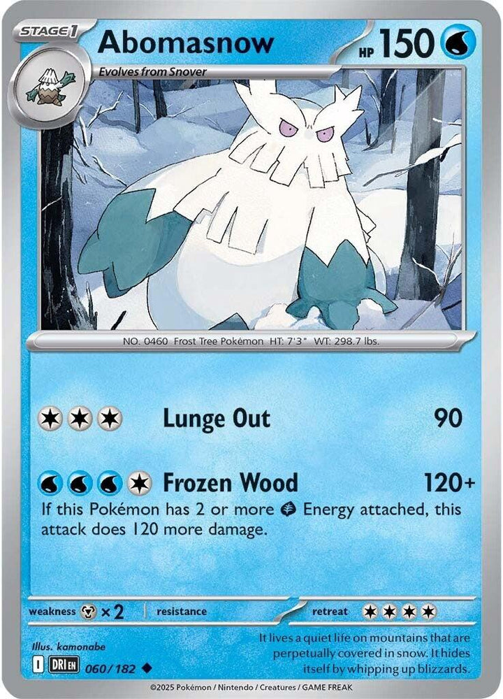 Abomasnow (060/182) [Scarlet & Violet: Destined Rivals]