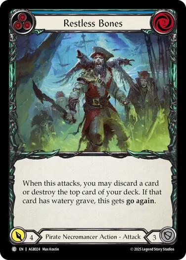 Restless Bones (Blue) [AGB024] (Armory Deck: Gravy Bones)