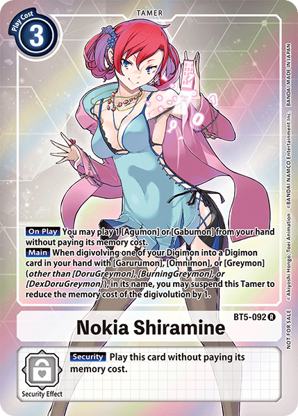 Nokia Shiramine [BT5-092] (Buy-A-Box Promo) [Battle of Omni Promos]