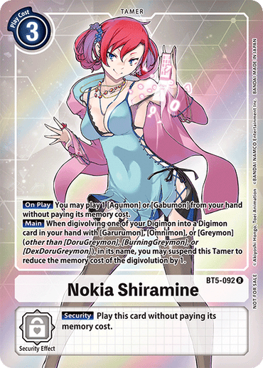 Nokia Shiramine [BT5-092] (Buy-A-Box Promo) [Battle of Omni Promos]