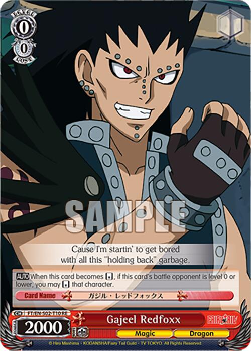 Gajeel Redfoxx (FT/EN-S02-T10 TD RE) [Fairy Tail Chronicle Set]