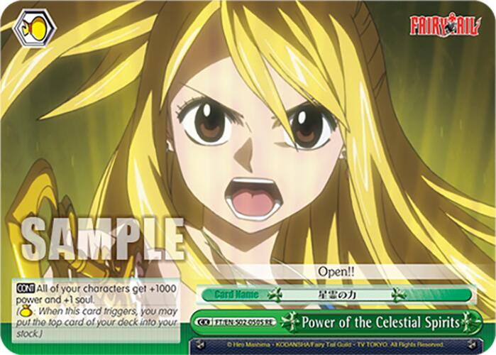 Power of the Celestial Spirits (FT/EN-S02-050S SR RE) [Fairy Tail Chronicle Set]