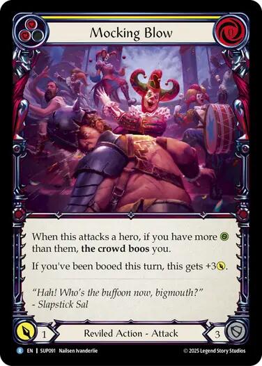 Mocking Blow (Yellow) [SUP091] (Super Slam)  Rainbow Foil
