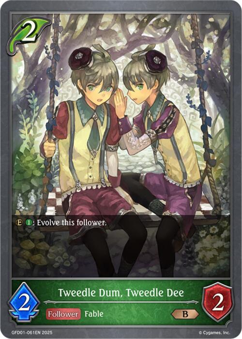 Tweedle Dum, Tweedle Dee (GFD01-061EN) [Luxheart Legends]