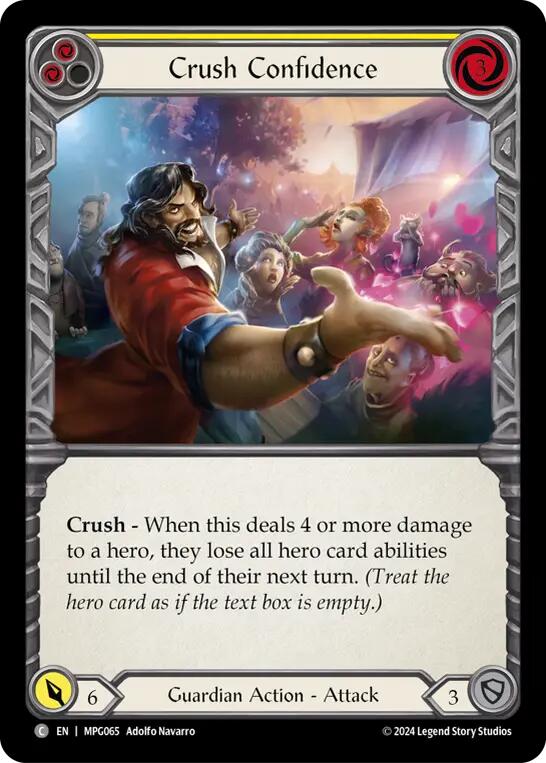 Crush Confidence (Yellow) [MPG065] (Mastery Pack Guardian)