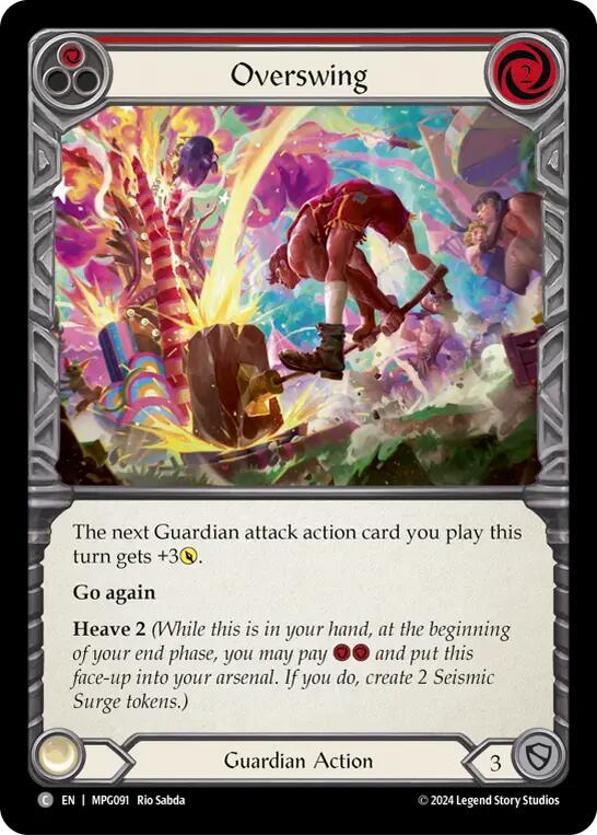 Overswing (Red) [MPG091] (Mastery Pack Guardian)  Rainbow Foil