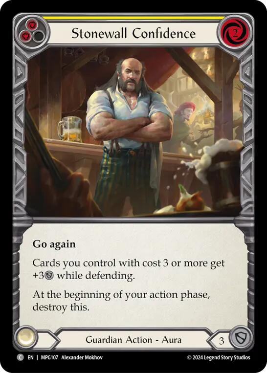 Stonewall Confidence (Yellow) [MPG107] (Mastery Pack Guardian)