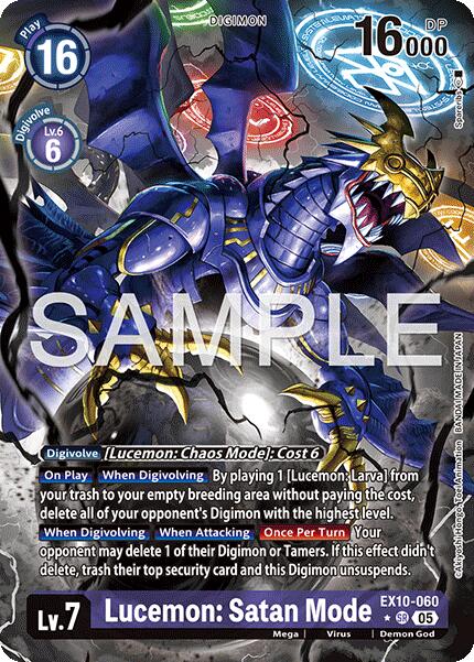 Lucemon: Satan Mode [EX10-060] (Alternate Art) [Sinister Order]