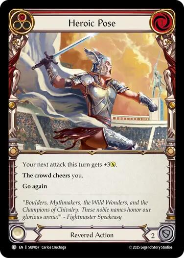 Heroic Pose (Red) [SUP057] (Super Slam)