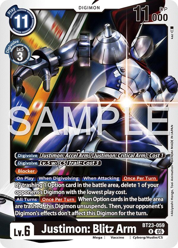 Justimon: Blitz Arm [BT23-059] [Hackers' Slumber]