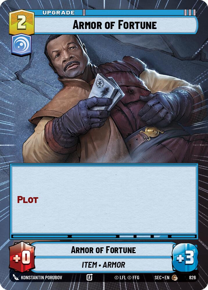Armor of Fortune (826) (Hyperspace Foil) (826) [Secrets of Power]