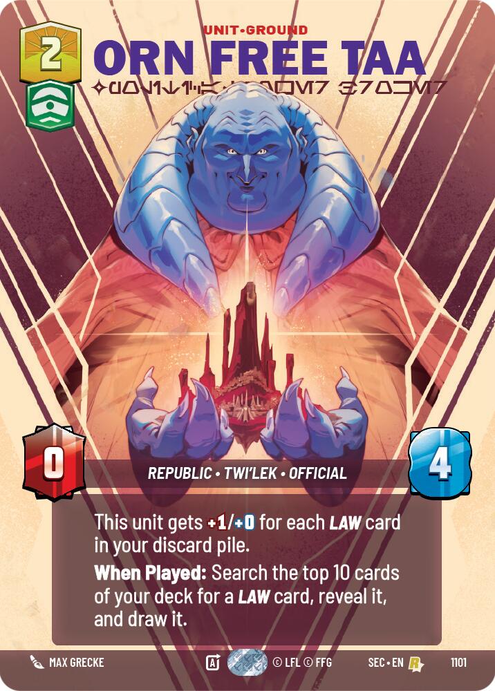 Orn Free Taa - Political Power Broker (Prestige Foil) (1101) (1101) [Secrets of Power]